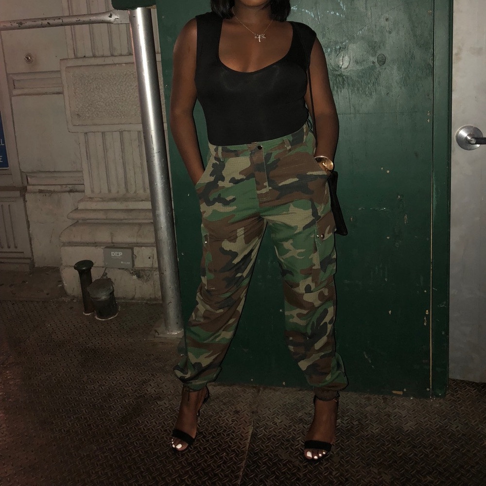 High Waisted Camo Pants